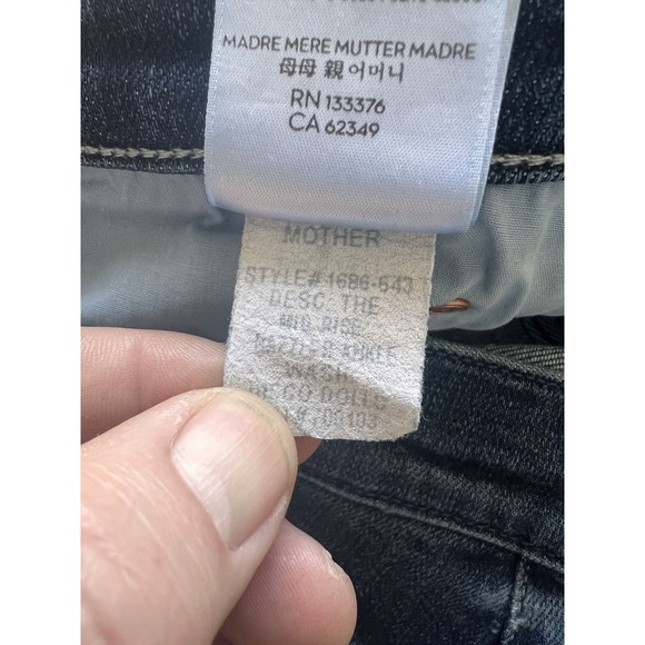 Mother Women's Blue Jeans Size 29 The Mid Rise Dazzler Ankle - Picture 12 of 13